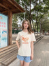 班尼路（Baleno）纯棉短袖T恤女夏季2025年女装新款时尚休闲潮流百搭通勤风半袖 实拍图