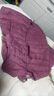 鸭鸭（YAYA）佟丽娅同款轻薄羽绒服女新款冬季短款圆领内胆修身时尚薄外套男 格调紫【女款无领】 2XL 实拍图