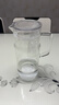 乐扣乐扣（LOCK&LOCK）透明盖凉水壶 玻璃冷水壶泡茶壶带把家用大容量耐高温杯子1.3L 实拍图