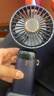 手持小风扇便携式随身小型迷你桌面静音办公室桌usb电风扇学生宿舍制冷空调充电挂脖夏天降温神器 【随机颜色】智能数显-5档可调-冰爽全身 实拍图