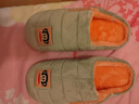 大嘴猴（paul frank）棉拖鞋女士秋冬季室内家居拖鞋毛绒保暖厚底棉鞋女款果绿260PF607 实拍图