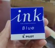 百乐（PILOT）非碳素墨水不堵笔 钢笔用墨水瓶装30ml INK-30-L原装进口蓝色 实拍图