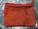无印良品（MUJI）再生聚酯纤维 双拉链包收纳袋 居家旅行数据线小收纳包便携零钱包 橙色/M/长19*宽13.5cm 实拍图