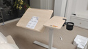 西昊D01床边桌气动升降桌任意桌可移动电脑桌小边几小桌子 实拍图