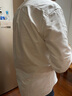 BLACKMONDAY纯棉牛津纺长袖衬衫男全棉抗皱免烫纯色男士商务休闲衬衣 实拍图