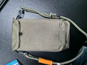 山业单肩斜挎包女 手机包男商务双机 Cordura耐磨户外小包 竖款茶灰绿 实拍图