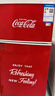 可口可乐（Coca-Cola）冰箱一级能耗50L双开门小型冰箱冷藏冷冻两用迷你小冰箱 实拍图
