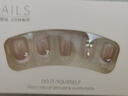 优家UPLUS手工穿戴甲美甲贴片10片(流光蝶翼S码)假指甲片中短款带工具 实拍图