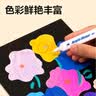 得力（deli）24色单头儿童水性丙烯马克笔PP盒装防水手绘DIY画鞋彩绘元旦涂鸦笔荧光笔水彩笔美育 实拍图