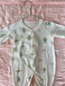 童泰婴儿连体衣新生儿衣服四季0-6月初生宝宝哈衣爬服纯棉内衣2件装 绿白小树（四季款） 59cm (建议1-3个月身高55-60cm) 实拍图