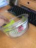 Glasslock 进口微烤两用钢化玻璃保鲜盒冰箱收纳饭盒 方形可拆卸盖1130ml 实拍图