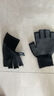 【已售10万 】手套骑行骑自行车半指防滑快递外卖钓鱼男女可触屏 漏五指手套1双【黑色】 均码 实拍图