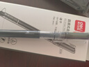 得力（deli）直液笔速干笔 0.5mm全针管中性笔 商务办公学生水笔走珠笔刷题笔 黑色5支/盒 SF355 实拍图