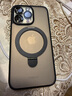 倍思支点壳【自带支架】适用iphone16pro手机壳苹果16pro保护套磁吸支架磨砂防摔MagSafe磁吸充电 实拍图
