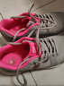 骆驼（CAMEL）网面透气跑步女鞋轻量健步运动鞋子 CD2223L6852 灰/梅红 38 实拍图