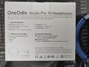 OneOdio头戴式耳机 音乐耳机 专业录音监听耳机DJ主播调音台录音棚专用 高保真HIFI全封闭 Pro10 远空蓝 实拍图