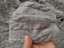 优衣库女装纽花圆领针织开衫/毛衣外套空调衫通勤秋冬新款481477 03 灰色 XS 实拍图