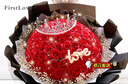 FirstLove99朵玫瑰永生香皂花同城配送圣诞情人节生日礼物送女友非鲜花 实拍图