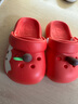 chedoir2025新款原创苹果儿童洞洞鞋夏季外穿女童男宝防滑亲子包头拖鞋 红苹果 16 cm内长【适合脚长约15.5-16】 实拍图