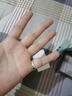 刻字999足银戒指女男闭口素圈尾戒光面情侣戒指实心宽版欧美风 【开口】宽约3mm弧面 开口调节款 实拍图