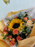 爱里鲜花同城配送向日葵花束生日鲜花见面花送女士送女友礼物花店送花 （午后阳光）全网热销向日葵混搭花礼 实拍图