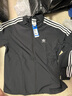 adidas情侣款复古风梭织立领夹克外套男女秋季阿迪达斯官方三叶草 深灰 L 实拍图
