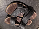 骆驼男鞋休闲拖鞋真皮凉鞋牛皮透气耐磨沙滩鞋 W822287612 黑色 38码 实拍图