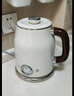 美的（Midea）艺术家电热水壶  烧水壶自动断电保温一体  1.6L大容量电热水壶 316L不锈钢恒温壶 精准控温 63-Q 实拍图