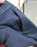 才子休闲裤秋季男士直筒裤商务修身纯色微弹长裤男长绒棉透气 实拍图