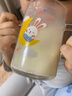 富光 玻璃杯家用儿童牛奶杯子带刻度耐热吸管水杯喝奶杯微波炉可加热 实拍图