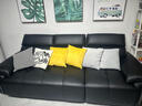 卡尔适黑色真皮沙发客厅2025新款小户型调节大象耳朵意式直排沙发花弄影 【云端舒适坐感】2.5米多人位 【S级头层黄牛皮】豪华版 实拍图