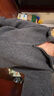优衣库【惊喜价】女装舒芙蕾拉链针织开衫/毛衣毛衫外套25480490 08 深灰色 S /155/80A 实拍图
