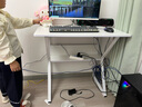 汤能优品电脑桌台式家用电竞游戏桌简约卧室书桌办公学习桌学生写字小桌子 【桌椅套装】暖白80CM+乳胶椅 实拍图