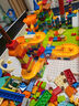 童梦乐儿童积木桌1-3岁积木游戏桌3-12岁兼容乐高大小颗粒多功能玩具桌 106桌+1椅+300大+汽车+滑道+乐园 实拍图
