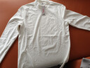 名创优品（MINISO）打底衫男冬季高级感内衬磨毛质感半高领加绒长袖t恤 白色 2XL  实拍图