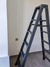 鸿志静选德国人字梯家用铝合金梯子2米多功能室内折叠伸缩便携双测工程爬 八步-腿部加强-【灰色款】双筋加强款 双侧梯 实拍图