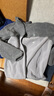 优衣库男装女装摇粒绒拉链茄克/长袖外套夹克25秋冬新款479793 05 天灰色 XL /180/108B 实拍图