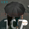 天堂 加大雨伞三折 晴雨两用商务伞10骨大雨伞男女 天际灰 实拍图