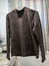 真维斯（Jeanswest）德绒打底衫女装秋冬季长袖t恤上衣服加绒保暖加厚内搭半高领秋衣 咖啡 小砂纸星星_K_左领角 L 实拍图