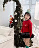 G.duck亲子装全家福一家三口四口秋冬红色毛衣2026新款母子母女装针织衫 红色 100 (建议身高90-100CM 实拍图