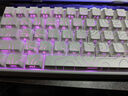 狼蛛（AULA）HERO 68HE磁轴键盘RT电竞游戏专用客制化机械键盘鼠标套装有线RGB网页驱动fps无畏契约8K回报率 等高线侧刻【黑皇磁轴】白色+爱心蝴蝶键帽 实拍图