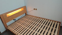 源氏木语全实木床北欧风小户型卧室家具橡木床现代简约主卧1.5m1.8m双人床 原木色低铺夜光床直靠【山毛榉】 1500mm*2000mm  框架结构 实拍图