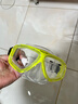 WATERTIME/水川 潜水镜 浮潜面镜 成人装备护鼻蛙镜面具 黄色 实拍图