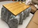 木马人烤火桌家用新款折叠长方形烤火架简易冬季炕桌取暖茶几饭桌餐桌子 【特价无赠品】120胡桃色（加厚纯竹 可折叠） 实拍图