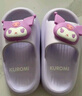 猪爸爸儿童拖鞋女童夏季2025新款室内防滑6-12岁三丽鸥宝宝亲子拖鞋紫20 实拍图