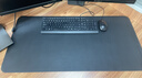 镭拓（Rantopad）S10 鼠标垫超大号 笔记本电脑键盘垫 防水皮革桌垫 办公桌书桌写字台桌面垫 黑色 实拍图