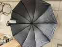 天堂伞强效拒水雨伞防风加固十骨大伞三折便携商务雨伞男女士 10骨黑胶大伞-曜石黑 实拍图