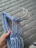 梦庭 浸塑衣架无痕防滑浸胶大衣架 晾衣架成人衣挂衣服架20支 蓝白 实拍图