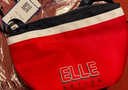 ELLE ACTIVE防泼水斜挎包时尚拼色潮流单肩包男女同款简约字母轻便运动包 红色 实拍图
