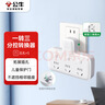 公牛（BULL）转换插头/品字形一转三插座/无线转换插座/电源转换器 适用卧室、厨房 3位分控插座 GN-96033 实拍图